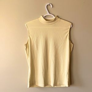 Yellow sleeveless turtle shirt